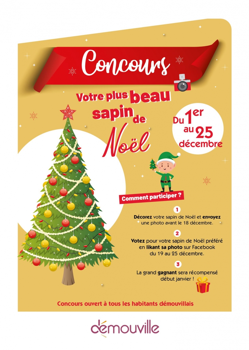 Concours du plus beau sapin de Noël Mairie Demouville